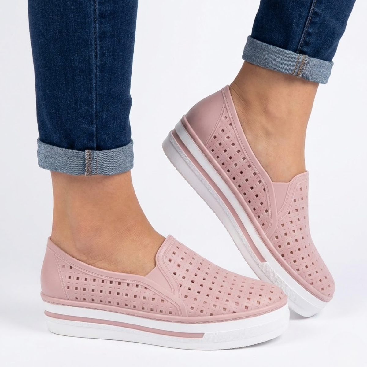 Tênis Ortopédico Feminino Slip On Ultra Conforto
