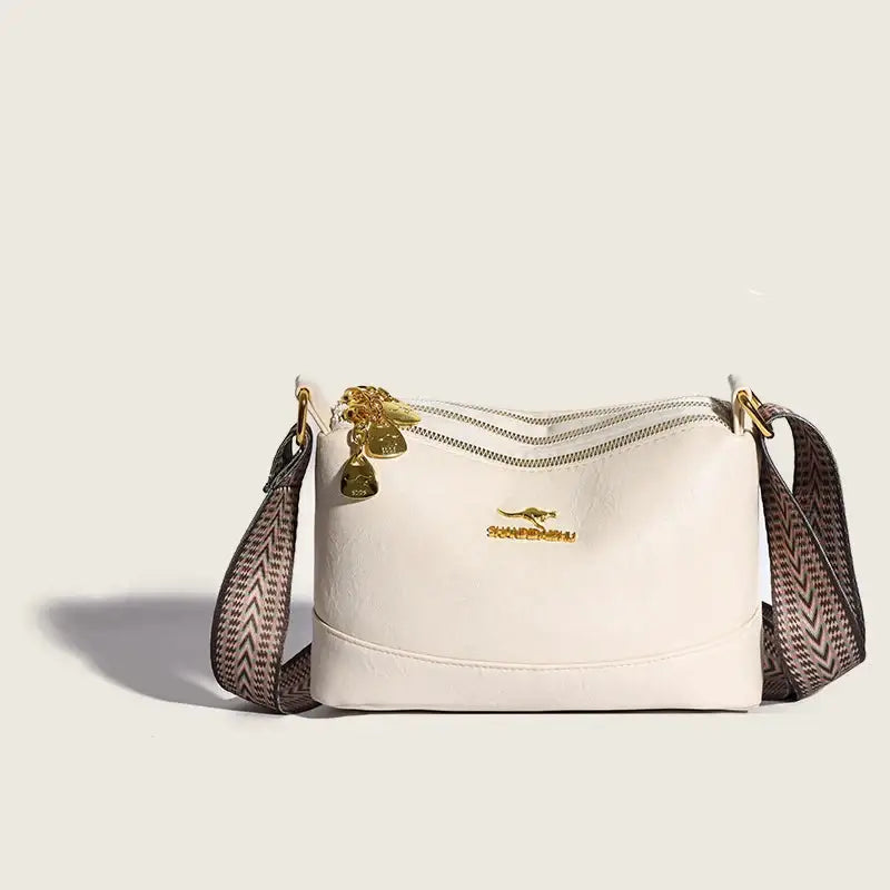 Bolsa de Couro Feminina Transversal