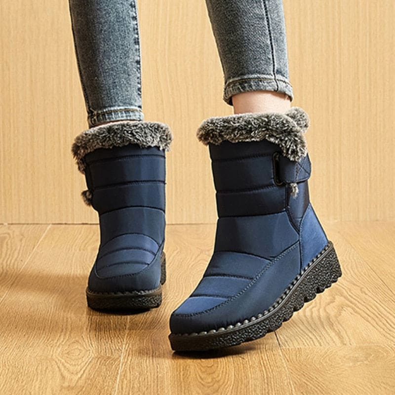 Bota Para Neve Feminina Forrada Impermeável