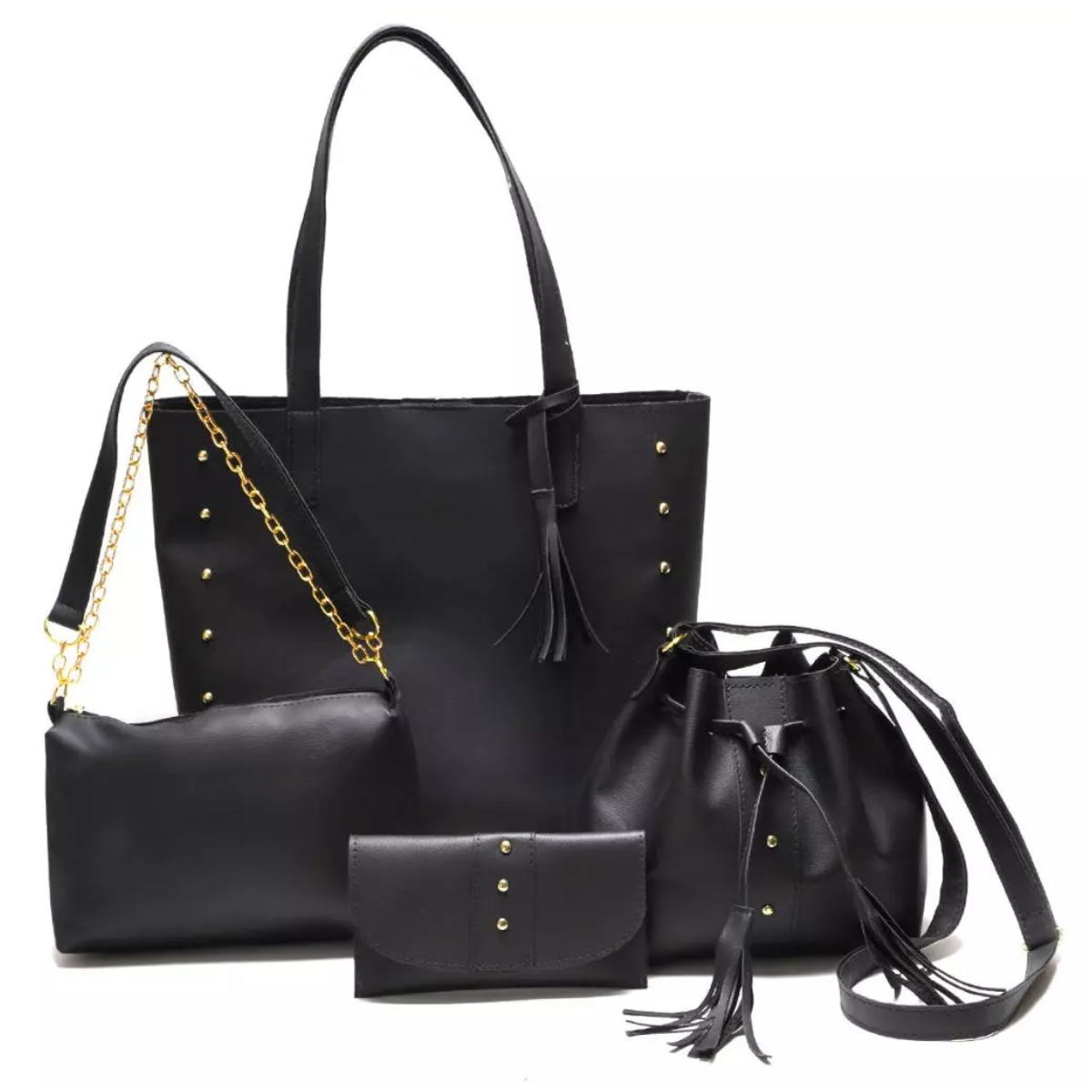 Kit Bolsa Feminina de Couro Rafaella