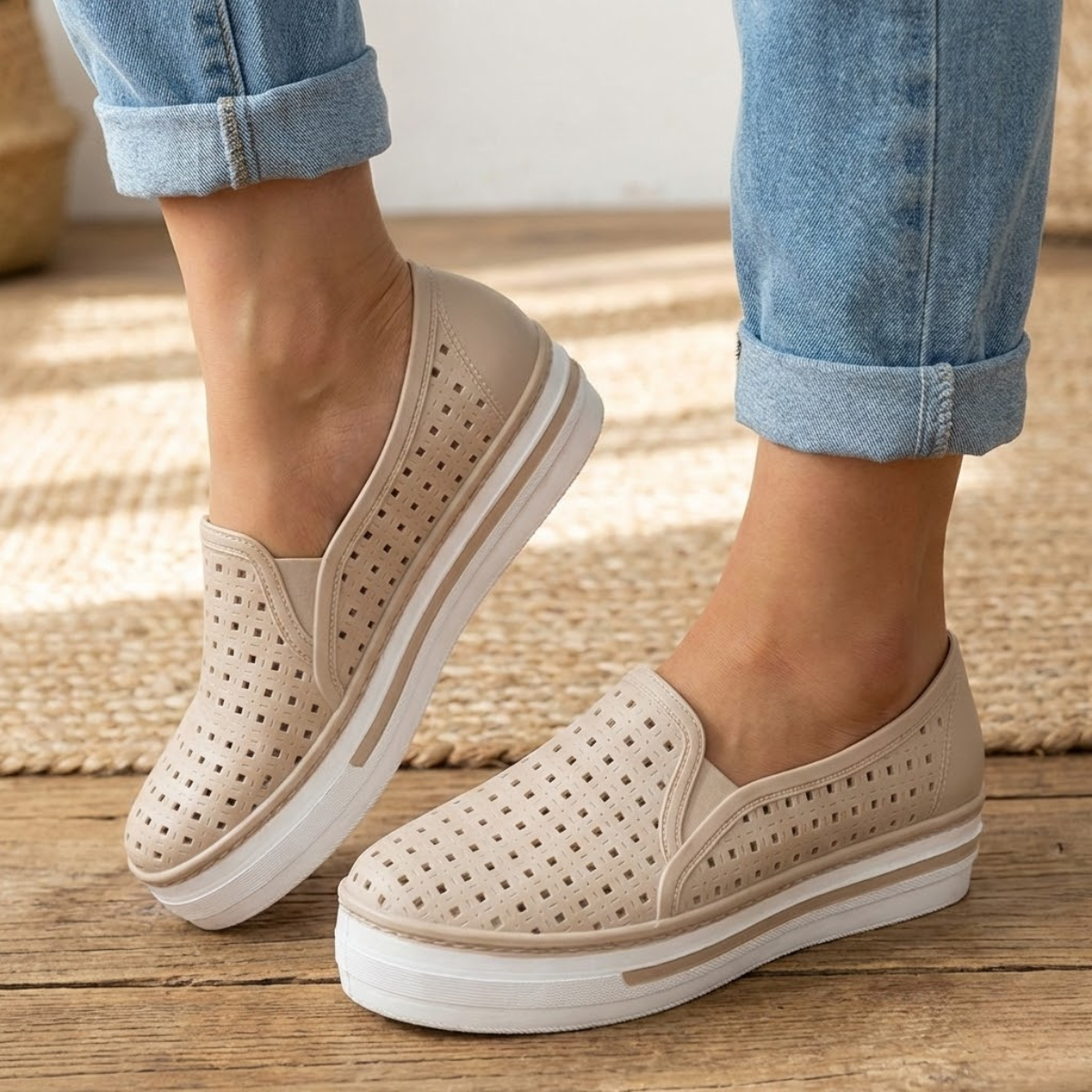 Tênis Ortopédico Feminino Slip On Ultra Conforto