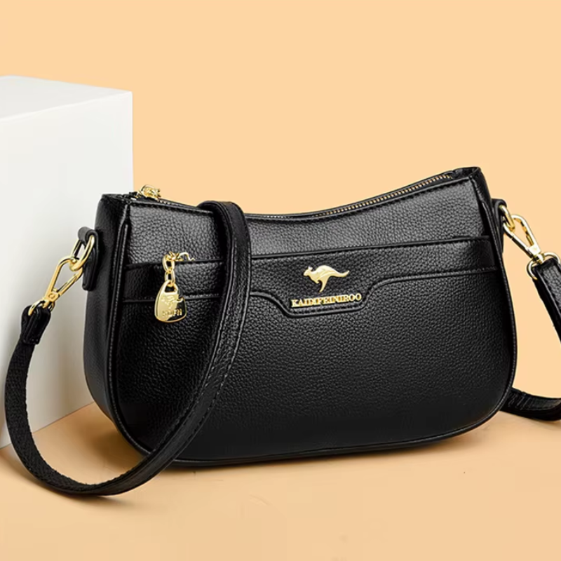 Bolsa de Couro Feminina Tranversal
