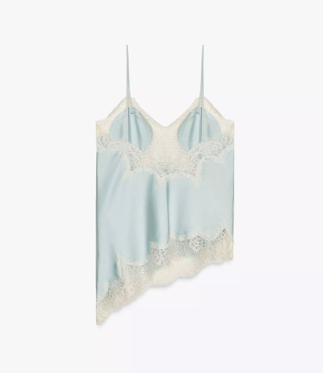 Top de Alça com Renda Acetinada – Éclat