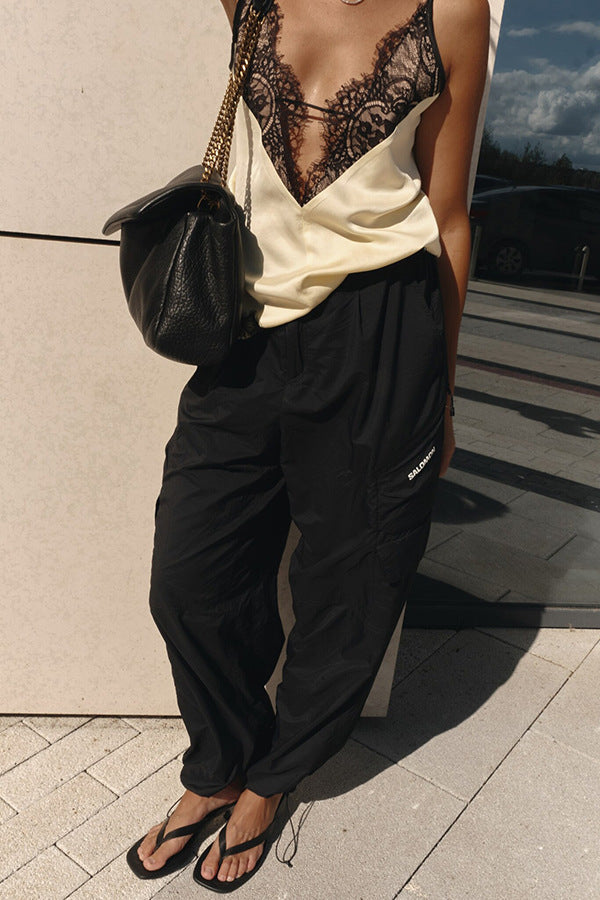 Top Acetinado com Renda - Paris